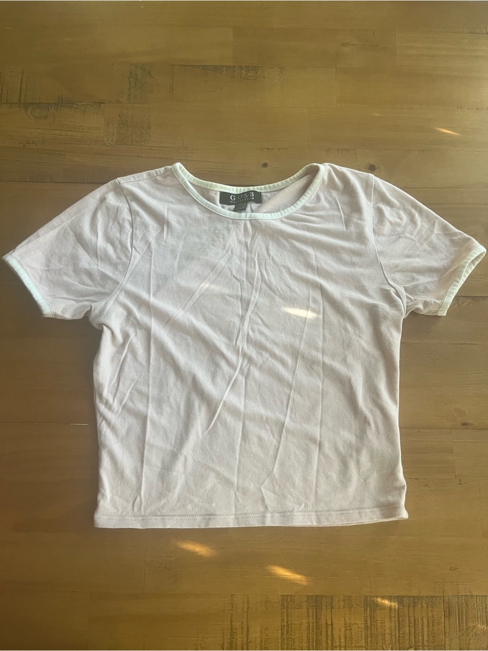 G by Guess Light Pink Cropped Tee